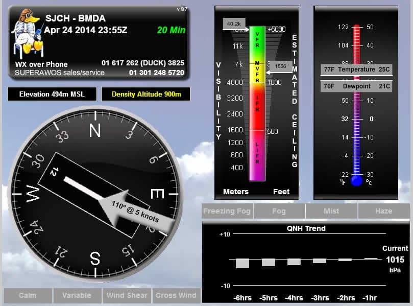 Web display with your airport's ICAO identifier